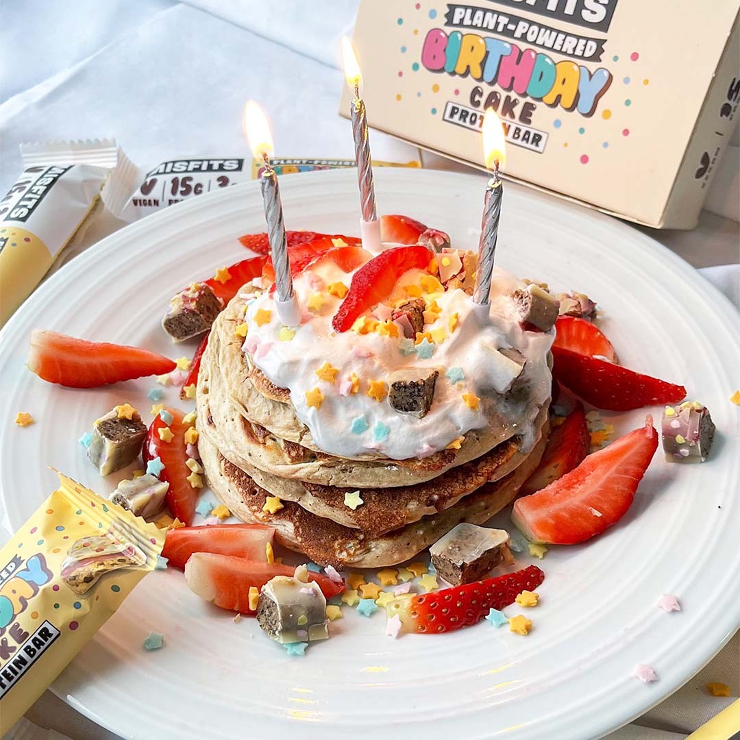 Birthday Cake Vegan Protein Pancakes Misfits Health